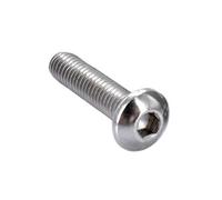 10-100pcs M2 .5 M3 M4 M5 M6 M8 304 Stainless Steel Knob Hexagon Socket Button Head Screws L=20-30mm(22mm,M5 (30PCS))