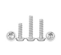 10-100pcs M2 M2.6 M3 M4 M5 Flat End Stainless Steel Six Lobe Round Washer Head Torx Self Tapping Screw For Plastic(M5x10(20pcs))