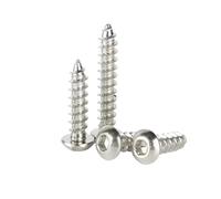 10-100pcs M3/M3.5/M4/M5/M6 Carbon Steel Button Head Hexagon Socket Self-tapping Wood Screws, M5x12mm(20pcs)