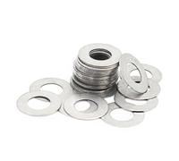 10-100pcs M3 M4 M5 M6 M7 M8 M9 M10-M30 Stainless Steel Ultra-Thin Flat Adjustment Washer Gasket 0.1/0.2/0.3/0.5mm(M6x9 (50pcs),0.3mm Thickness)