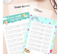 10-100PCS Personalised Name Writing Practice, Cusotm Name Tracing Sheet, Cusotm Handwriting Practice Book for Beginners, Students, Educational Tool for Handwriting Training.