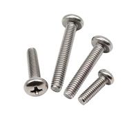 10-100pcsM1.6M1.7M2M2.5M3M3.5M4M5M6M8 304 Stainless Steel Cross Recessed Pan Head Screw Electronics for Furniture Screw(10mm,M1.6 (100pcs))