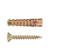 10-100Set/20-200pcs Tree Shaped Steel Wall Anchor with for Concrete Wall Hollow-Wall Wooden Wall M5 M6 M8(M5x30,10 sets(20pcs))