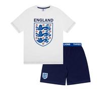 England Three Lions Official Football Gift Boys Short Pyjamas 10-11 Years