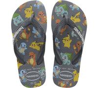 (10/11K UK, Graphite) Havaianas Boys Kids Top Pokemon Summer Beach Sandals Flip Flops