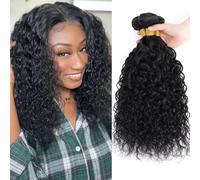 10" 12" 14" 14" 14" 100% Unprocessed Brazilian Virgin Human Hair Curly Bundles for Black Women Wet and Wavy Double Weft 3 Bundles