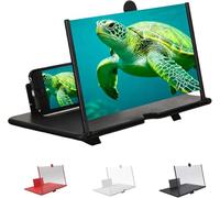 10/12/14/16/18"Phone Screen Magnifier, Screen Magnifier For Smart Phone, Mobile Phones Magnifying Screens With Foldable Stand, Ultra-Clear Compatible With All Smartphones (black, 14in)