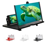 10/12/16/18"Phone Screen Magnifier, Screen Magnifier For Smart Phone, Mobile Phones Magnifying Screens With Foldable Stand, Ultra-Clear Compatible With All Smartphones (black, 10in)
