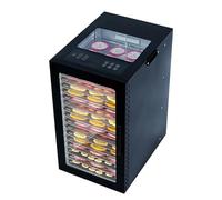 10/12/16 Tray Stainless Steel Food Dehydrator with Viewing Window, 800W Dual Fan, 0.5-24H Timer & 30-90℃ Touch Control, for Fruit, Vegetable, Meat, Medicinal Herbs & Tea 16th floor