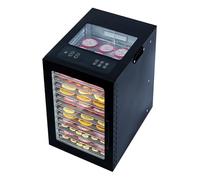 10/12/16 Tray Stainless Steel Food Dehydrator with Viewing Window, 800W Dual Fan, 0.5-24H Timer & 30-90℃ Touch Control, for Fruit, Vegetable, Meat, Medicinal Herbs & Tea 12th floor