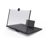 10/12 inch Folding Phone Magnifying Glass, Mobile Screen Amplifier Phone Holder, Eye and Radiation Protection(black-10inch)