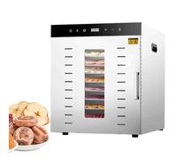 10/12 Tray Food Dehydrator, 1000W Stainless Steel Dehydrator, Food Dryer Machine, with Digital Timer and Temperature Control 30-90°C, with LED Touch Control, for Drying Fruit, Meat, Vegetables