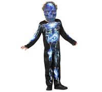 (10-12 years (145/158 cm)) Children's robotic skeleton costume