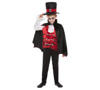 (10-12 Years, Black/Red/White) Smiffys Childrens/Kids Vampire Costume Set
