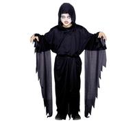 (10-12 Years, Black) Smiffys Childrens/Kids Screamer Ghost Costume Robe