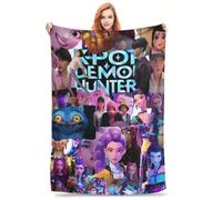 (10, 125x100cm) K-Pop Demon Hunters Printed Blanket For Men Women Warm Cozy Fluffy Throw Blankets for Bed 50x60 Inches Multi-size