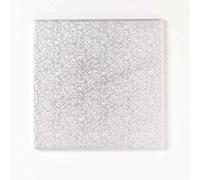 10" 12mm Square Silver Drum Cakeboard