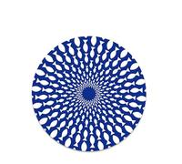 10/12pcs Blue And White Porcelain Placemat Set Table Mats Dining Pats For Dinner Party Decorations(10pcs-2)