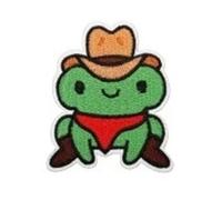 10/12PCS Handmade Animated Embroidery Patches for Clothing - Iron-On Frogs Stickers for DIY Projects(F)