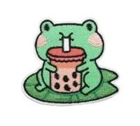 10/12PCS Handmade Animated Embroidery Patches for Clothing - Iron-On Frogs Stickers for DIY Projects(G)