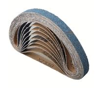 10/12pcs/set 520 * 20mm Zircon Corundum Sanding Belts 40-120 Grit Grinding Polishing Sanding Belts For Metal Wood Plastic,10pcs 60 Grits,HFA,001