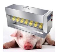 10/14 Teat Piglet Milk Feeder | Stainless Steel Piglet Feeder | Automatic Agitation Piglet Milk Feeding Machine | Double-Sided Milk Dispenser, Intelligent Constant Temperature (14 heads)