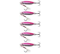 10/15/20/25/30g Far Casting Jigs Sinking Fishing Baits Metal Cast Jigging Spoon Lures with Hook High Reflective Baits High Frequency Swimming Attract