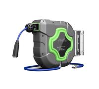 10/15/20/25M Air Drum Automatic Retractable Hose Reel Dedicated Car Repair Duct Retractor Pneumatic Pipe Receiver Convenience Within Reach(PU X Pinch Yarn 20M)