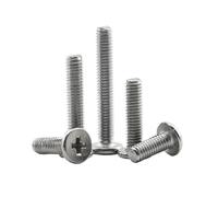 10/15/20/30/50pcs M2 .5 M3 M4 M6 M8 Stainless Steel CM Flat Head Machine Screw(4mm,M4 30pcs)