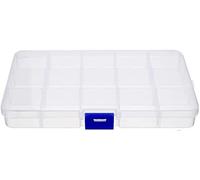 10/15/24/36 Grids Plastic Bead Storage Box Crafts Box Transparent Slot Craft Storage Box Organizer Clear Plastic Jewelry Box Organizer Storage Container With Removable Dividers Transparent Container
