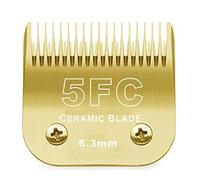 10/15/4FC/5FC/7FC/ Black Detachable Clipper Blade ，Compatible for Wahl，Compatible for km,Compatible for Andis,Compatible for Oster, A5 Clippers(Golden/6.3mm)