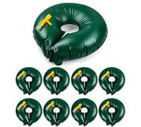 10/15 Gal Adjustable Flow Tree Watering Bag, Slow Release Drip Irrigation Ring with Flow Control Valve, Heavy Duty Thickened PVC Automatic Water Bag (60cm(10Gallon),Green 9 sets)
