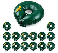 10/15 Gal Adjustable Flow Tree Watering Bag, Slow Release Drip Irrigation Ring with Flow Control Valve, Heavy Duty Thickened PVC Automatic Water Bag (60cm(10Gallon),Green 15 sets)