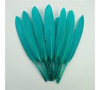 10-15cm/4-6inch Colorful Duck Feathers Handicraft Accessories Small Goose Plumes Jewelry Creation DIY Decorations-Lake Green-100Pcs
