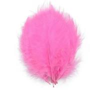 10-15cm Colored Turkey Feather for Crafts Fluffy Plumas DIY Wedding Party Decoration Dream Catcher Accessories-Hot pink-100Pcs