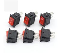 10 * 15mm 2PIN ON/OFF G125 RED Rocker Switch 3A/250V 10Pcs