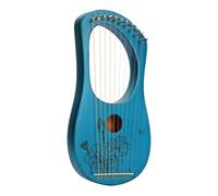 10/16/19 Strings Portable Lap Harp Music Enlightenment Music Teaching, Lyre Harp for Beginners, Mini Harp for Camping Traveling(10-string - blue)