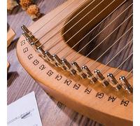 10/16/19 Strings Portable Lap Harp Music Enlightenment Music Teaching, Lyre Harp Mini Harp Camping(10-string - log)