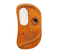 10/16/19 Strings Portable Lap Harp Music Enlightenment Music Teaching, Lyre Harp Mini Harp Camping(16-string - log)