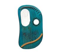 10/16/19 Strings Portable Lap Harp Music Enlightenment Music Teaching, Lyre Harp Mini Harp Camping(16-string - blue)