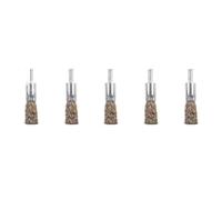 10/16/25mm Copper Plated Steel Wire Wheels Brushes Drill Rotary Tools Engraver Grinder Polishing Metal Removal Brush Set 2/5/10pcs(10mm,5Pcs)