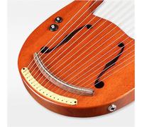 10/16 Strings Lyre Harp with Tuning Wrench Spare Strings Sheet Music, Lap Harp for Teenagers, Lyre Instrument Stringed Instrument(16-string-A)
