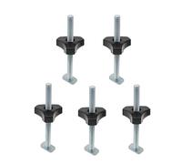 10/16Pcs T Bolt Knob Kit - Miter Track Sliding Nut T-Slider Slot and Set Screwand PlasticNut