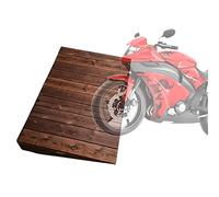 10/18/20/25cm Height Wooden Curb Ramp for Motorcycle Scooters Wheelchair Walker,Threshold Ramp 600lbs Capacity,Anti-slip Grid Design