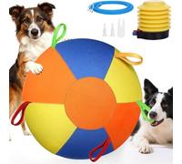 10/18/22" Calming Ball for Dogs, The Mellow Dog Calming Ball for Dogs, Exercise Resistant Inflatable Heavy Duty Material with Pump, Tear-Resistant for Exercise Toy(S)