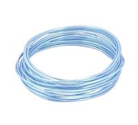 10-18 Gauge Aluminum Wire Anodized Jewelry Craft Making Beading Floral Colored Aluminum Craft Wire(Blue,2.5mm x 5Meters)