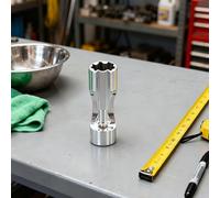 10-19 mm 3/8" Drive Open Socket Wrench Set for Injector Fuel Line & Union Nut Removal - Chrome Vanadium Steel, Ergonomic Grip(10MM)