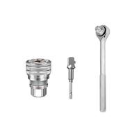 10-19mm Hexagonal Head Nut and Bolts Driver Tool for 3/8" Drive Adjustable Universally Socket Wrench Grip Adapter Manual Socket Wrench