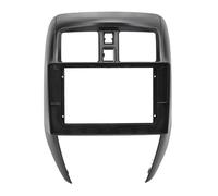 10.1in 2Din Car Stereo Radio Navigation Panel Frame Fit for Nissan Versa 2015 2016 2017 2018 2019 - Black Dash Installation Mount Trim, Premium ABS, Easy Install (Without power cord)