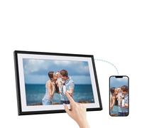 10.1in Digital Photo Frame With ABS Housing 32GB Storage Slide Share Photos Or Videos Via App Large Capacity Digital Memory